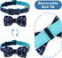 azuza Anchor Dog Collar with Bow Tie, Soft and Comfortable Bowtie Dog Collar, Adjustable Dog Collar for Medium Dogs...