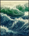 Posterizer 1 pcs-ocean waves-beautiful nature art work 6-Landscape & Nature Art-Coastal & Nautical Art-Decor for Home & Office- unframed wall art...