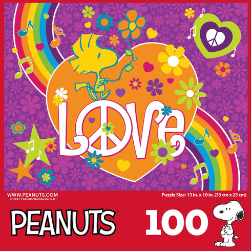 RoseArt - Peanuts - Woodstock Love - 100 Piece Jigsaw Puzzle for Kids and Adults...