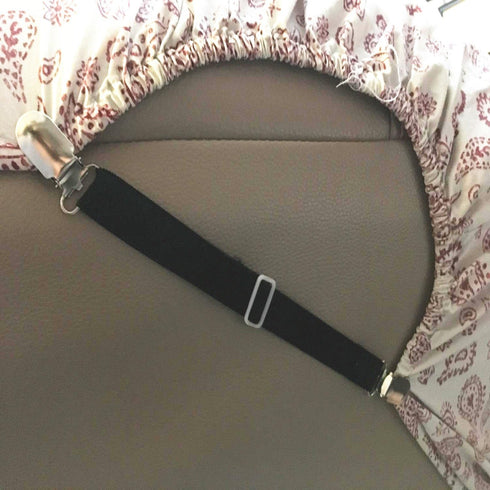 Bed Sheet Clips Straps Sheet Holder Mattress Clips, 4 Pcs Adjustable Elastic Bed Sheet Grippers Straps Suspender Fasteners Holder...