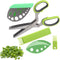 3 Packs Herb Scissors Set - 5 Blades Herb Scissors with Herb Stripper, 2 Packs Herb Stripper Tools with Safe Cover, Cool Kitchen Gadgets for Cutti...