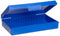 Heathrow Scientific HD15990A Blue Polypropylene 25 Place Economy Microscope Slide Box, 141mm Length x 92mm Width x 36mm Height...