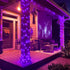JMEXSUSS Purple Halloween Lights Clear Wire, 66ft 200 LED Purple String Lights Indoor Outdoor Waterproof, Purple Christmas Lights Plug in for Chri...