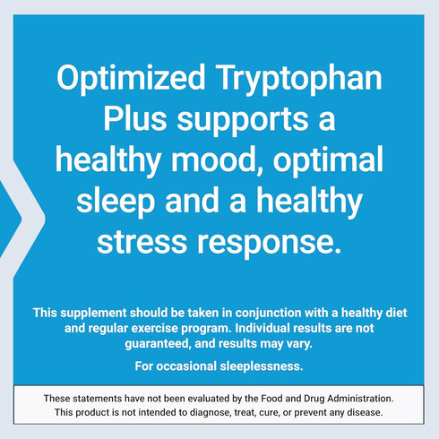 Life Extension Optimized Tryptophan Plus 1000mg - L-Tryptophan Supplement with Niacin and L-Lysine for Healthy Sleep & Stress Response – Gluten-Fr...