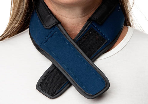 FlexiFreeze Cooling Collar - Personal Neck Cooling Ice Wrap (Navy Blue)...