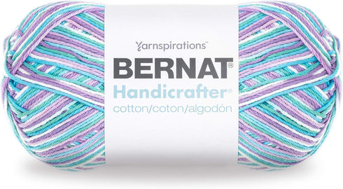 Bernat Handicrafter Cotton Yarn, Gauge 4 Medium Worsted, Beach Ball...