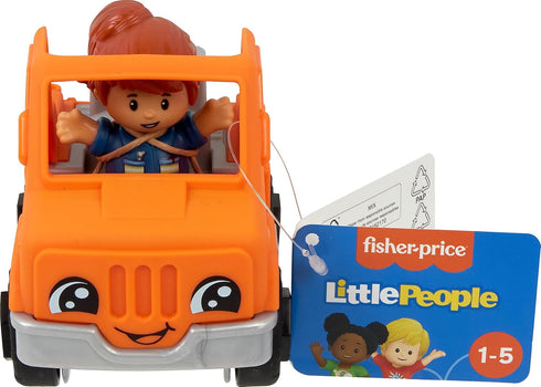 Fisher-Price Little People Toddler Toy Help and Go Tow Truck and Figure for Pretend Play Kids Ages 1+ Years...