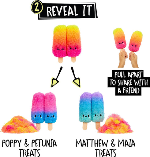 Fluffie Stuffiez Ice Pops Small Collectible Feature Plush - Surprise Reveal Unboxing Huggable Tactile Play Fidget DIY Ultra Soft Fluff...