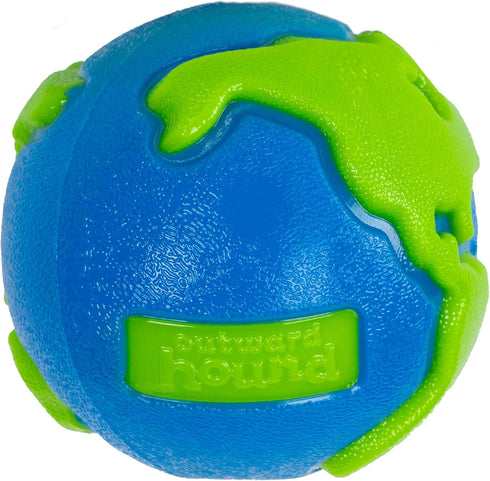 Outward Hound by Planet Dog Orbee-Tuff Planet Ball Blue/Green Treat-Dispensing Dog Toy, Large...