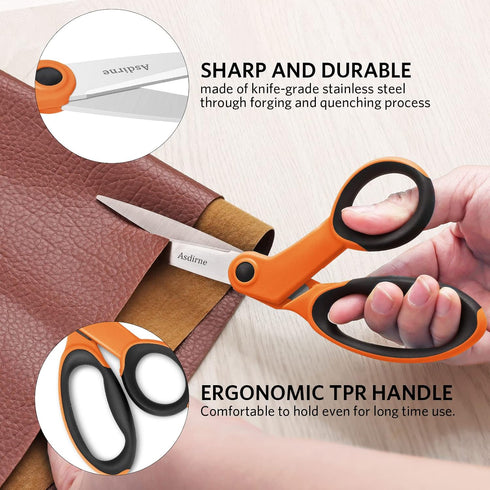 Premium sewing Scissors Bundle, Perfect Sewing Partners, Sharp and Durable, Comfortable Handle, Contains 9”Fabric scissors, 5”Detail Scissors, 3.9...