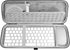 GEEKRIA Keyboard Carrying Case, Hard Shell Protective Travel Bag. Compatible with Magic Keyboard, Magic Keyboard and Magic Mouse Combo Case (Light...