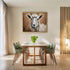 Posterizer 1 pcs- White goat with a brown background-Art for Animal Lovers-Landscape & Nature Art- Gift for Men Women Entrepreneur Teens-Decor for...