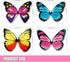 Butterfly cake Toppers 40Pcs Set, GUCUJI Chocolate Mousse Cake Cupcake Toppers Picks Decoration (4 Patterns X 10)...