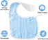 Zainpe 6Pcs Snap Muslin Cotton Baby Bibs for Boys Girls Blue Green Feeding Bib Adjustable Neutral Gray Burp Cloths with 6 Absorbent Soft Layers fo...