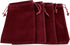 AEAOA Gift Bags, Pack of 25 4.8" X 3.6" Velvet Drawstring Jewelry Pouches, for Candy, Pins, Jewelry, Treats, Birthday Party Favors (Burgundy Dark ...