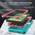 for Google Pixel 7 Case, Military Grade 3 in 1 Heavy Duty Shockproof/Drop Proof/Dust Proof Case with 2Pcs Tempered Glass Screen Protector (Aqua Bl...