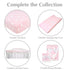 American Baby Company Heavenly Soft Chenille Sherpa Receiving Blanket, 3D Pink, 30" x 35", Warm and Cozy for Boys and Girls, Ideal for Baby Carrie...