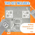 Strictly Briks Classic Stackable Baseplates, Building Bricks for Towers, Shelves, and More, 100% Compatible with All Major Brands, Silver, 4 Base ...