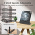AMKEN Small Table Fans - 2000mAh USB Fan Desk Fan 4 Speeds Adjustable - 200° Tilt Folding Quiet Operation for Office Bedroom Home Desktop Camping...