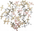 50 Pcs Vintage Crucifix Pendants Beading Charms with Hole Small Chic Elegant Metal Religious Bulk Cross for Jewelry Making Kit DIY Bracelet Neckla...