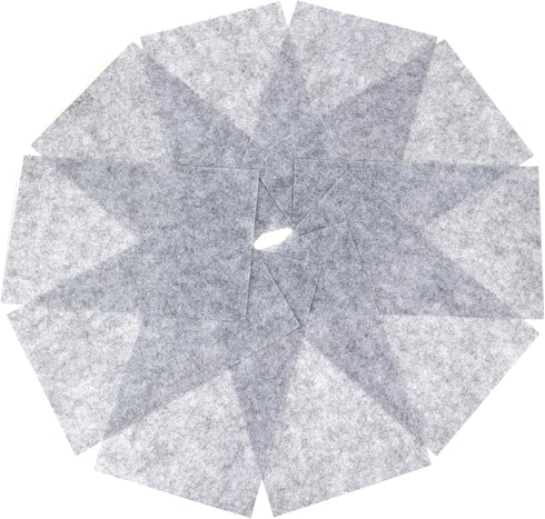 Felt Sheets Fabric, 7" x 11" Felt Fabric for Crafts 10Pcs Halloween Christmas Fabric Fall Felt for DIY and Sewing Projects(Gray)...