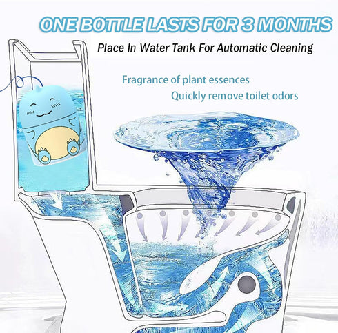 Toilet Bowl Cleaners, Toilet Tank Cleaner,Crazy Clean Toilet,Toilet Cleaner,Dinosaur The Works Toilet Bowl Cleaner Easy to Use Leaving Your Toilet...