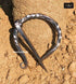 Medieval Hand - Forged Penannular Iron Brooch Fibula, Norse Cloak, Scarf-Shawl Pin, Cloak Clasp, Celtic, Renaissance Viking Age Jewelry Halloween ...
