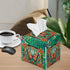 Butterfly Rose Print Tissue Case Cover Square, Waterproof Tissue Box Cover for Home Office, Foldable Kleenex Tissues Cube Boxes with Bottom Belt, ...