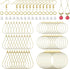 670Pcs Earring Making Kit with 120 Earring Beading Hoops Earring Finding Beading Hoop Earrings Bulk,150 Hooks,200 Jump Rings,200 Earring Backs for...