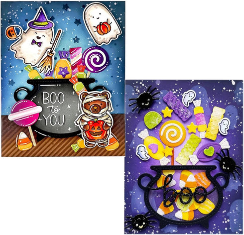 Cutting Dies Christmas Tag Set Metal Stencils Scrapbooking Tool DIY Carbon Steel Embossing Template for Paper Card Making (Candy-10x9.7cm)...