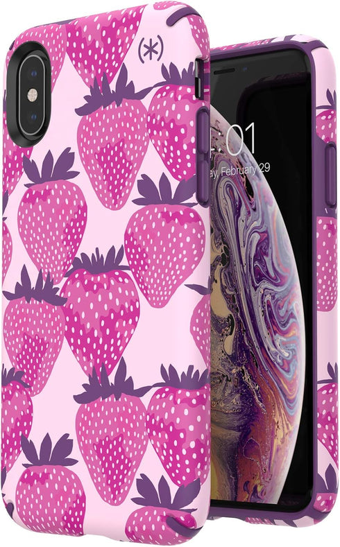 Speck Products, iPhone Xs/iPhone X Case, Presidio Inked, Berry Special/Hyacinth Purple...