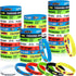 Skylety 24 Pack Race Car Party Favors Race Car Silicone Bracelets Racing Checkered Flag Wristbands Racing Flag Rubber Bracelets Birthday Party Dec...