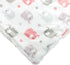 EVERYDAY KIDS Large Ultra Soft Gray and Pink Elephant Minky Baby Blanket for Girls Mink and Sherpa Toddler and Baby Girl Blanket Measures 30 x 40”...