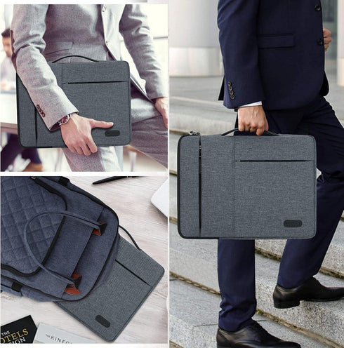 Laptop Sleeve Case 13.3-14 Inch Waterproof Durable 360 Protective Carrying Case Handle Bag Compatible with MacBook Air/Pro HP ThinkPad Notebook La...