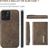 SZHAIYU 2 in 1 Detachable Back Cover Compatible with iPhone 13 Pro Max Wallet Case with Card Holder Leather Pocket Slim Phone Cases 6.7'' (Coffee)...