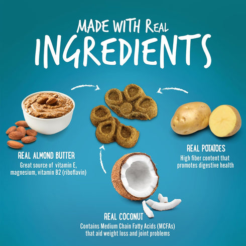 Fruitables Biggies Dog Biscuits – Crunchy Dog Biscuits Made with Pumpkin – Healthy Dog Treats Packed with Real Fruit Flavor – Free of Wheat, Corn ...