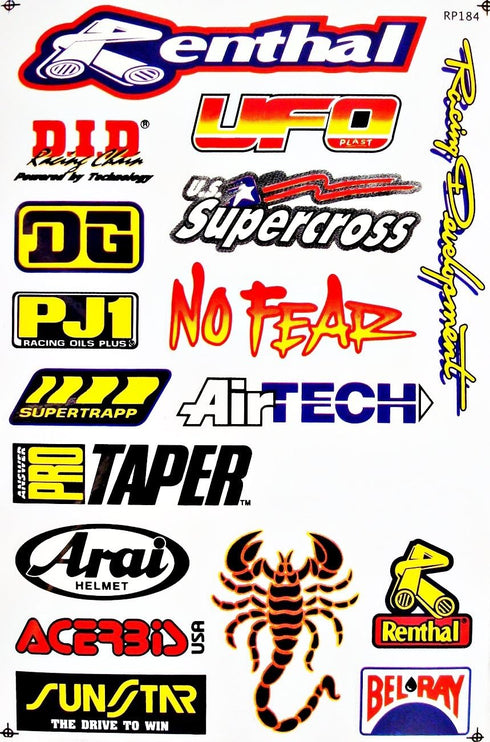 Dirt Bike Motorcycles Supercross Motocross ATV Lot 6 vinyl decals stickers D6015...