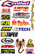 Dirt Bike Motorcycles Supercross Motocross ATV Lot 6 vinyl decals stickers D6015...