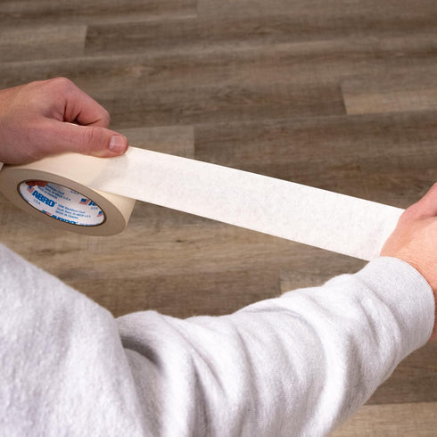 ABRO Masking Tape PRO, 48mm x 55M, All Purpose Natural Masking Tape for Temporary Labeling and Marking, Easy Tear, Clean Removal, Painters Tape fo...