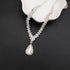 Bride Crystal Necklace Earrings Bracelets Set Bridal Wedding Jewelry Sets Bride Bridesmaid Prom Costume Jewelry Set for Women...