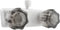 Dura Faucet DF-SA100S-WT RV/Motorhome/Trailer Shower Faucet Valve Diverter with Smoked Acrylic Knobs (White)...