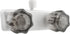Dura Faucet DF-SA100S-WT RV/Motorhome/Trailer Shower Faucet Valve Diverter with Smoked Acrylic Knobs (White)...