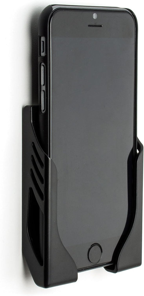 Dockem Damage-Free Wall Mount for iPhone: 13, 12, Mini, Pro, Pro Max, 11, Pro, Pro Max, SE 2, XS/X, XS Max, XR, 8/7, 8/7 Plus, S21, S20 with 3M Co...