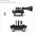 Universal Helmet Fixed Mounts, Camera Metal Bracket Adapter, Camera Accessories for GoPro Series Sport Camera/Skydiving Helmet with 1/4" Screw Ada...