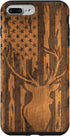 iPhone 7 Plus/8 Plus Deer Buck with Flag on Wood-like Background Case...