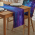 Dining Table Runner Dresser Scarf Linen Burlap Fabric,Galaxy Stars in Space Universe Celestial Astronomical Planets Washable Table Runners 72 Inch...