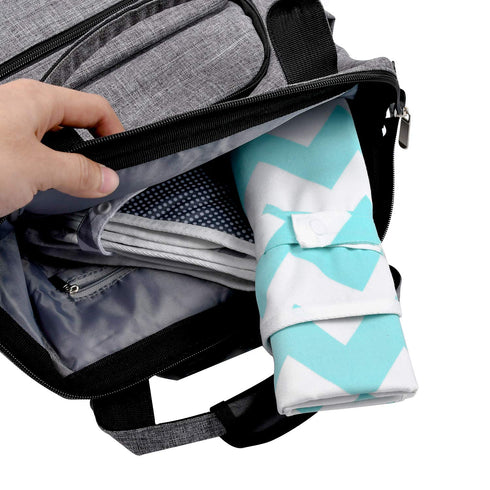 Portable Changing Pad, 2 Pack Baby Waterproof Diaper Changing Pad Reusable and Washable Newborn Travel Mat Station for Home Travel Outside...
