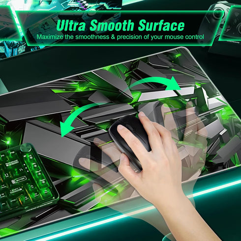 XXL Mouse Pad Gaming - Cool Design Technology Style Full Desk Gaming Mouse Pad Large - Premium Professional Gaming Mouse Pad for Optimal Control -...