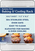 Ultra Cuisine Heavy Duty Cooling Rack for Cooking and Baking - Professional Grade Premium100% Stainless Steel Baking Rack & Wire Cooling Mesh for ...