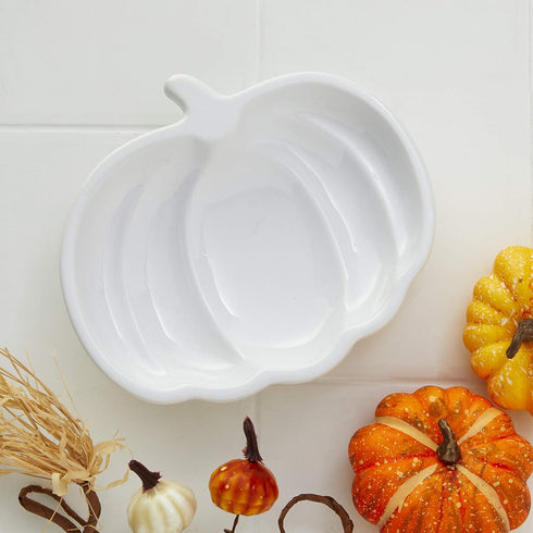 SKL Home Harvest Pumpkin Vanity Tray, White...